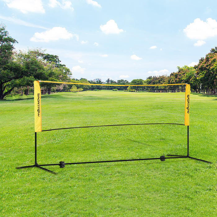 Height Adjustable 3M Badminton Net - Portable Outdoor Sports Net for Tennis, Pickleball, Volleyball - Includes Carry Bag for Easy Transport
