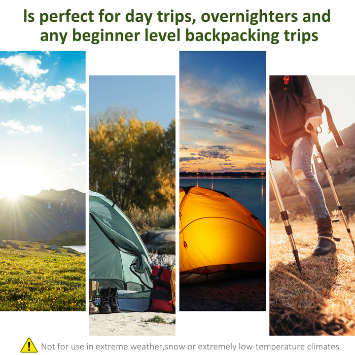 Family Camping Shelter 4-8 Persons - Dual-Room Large Mesh Windows Tent, Quick Assembly - Ideal for Backpacking & Hiking Adventures, Green