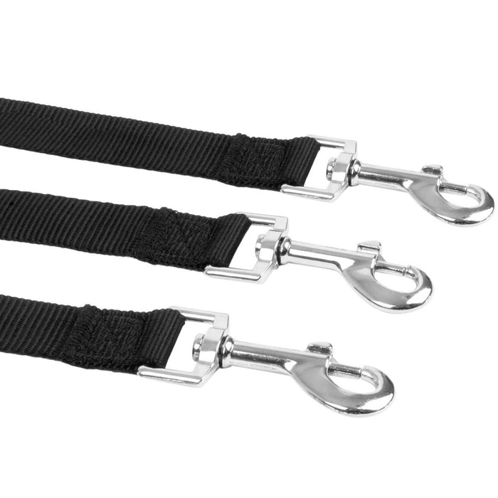 Multi-Function Triple-Clip Dog Leash - Durable, Secure Attachments, Versatile Walking Accessory - Ideal for Training and Multi-Dog Owners