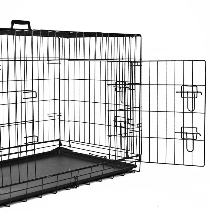 Medium-Sized 36" Pet Crate - Sturdy Dog and Cat Kennel - Safe and Comfortable Travel Solution for Pets