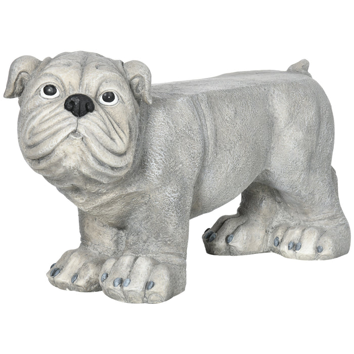 Realistic Pekingese Dog Sculpture - Garden Statue & Functional Stool for Outdoor Decor - Ideal for Animal Lovers & Home Beautification