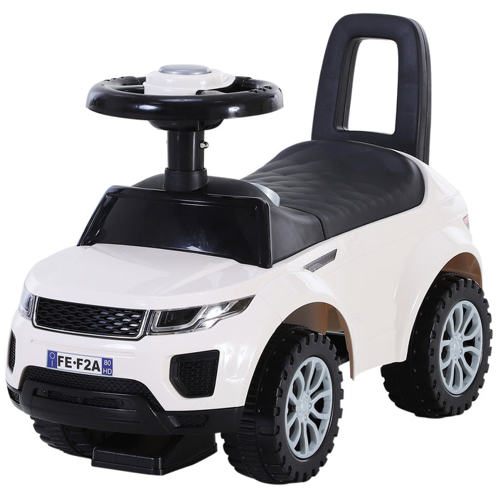 3-in-1 Ride On Car for Toddlers - Manual Foot To Floor Slider with Horn & Steering Wheel - Safe Design, Under Seat Storage for Kids