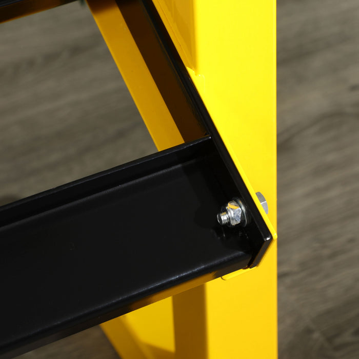 2-Tier Dumbbell Rack Stand - Sturdy Weight Storage Organizer for Home Fitness - Space-Saving Strength Training Equipment Holder