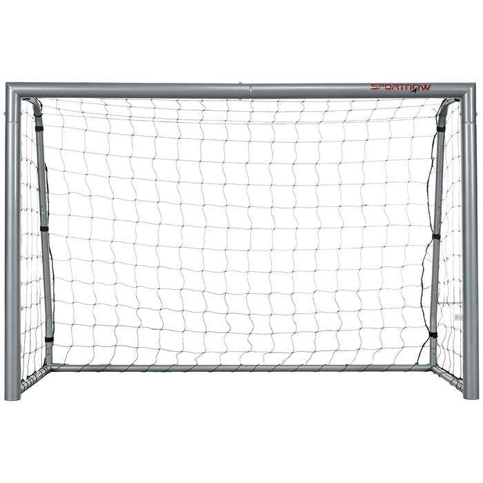 8ft x 5ft Garden Football Goal - Easy Assembly Net with Ground Stakes - Perfect for Backyard Soccer Practice and Family Fun