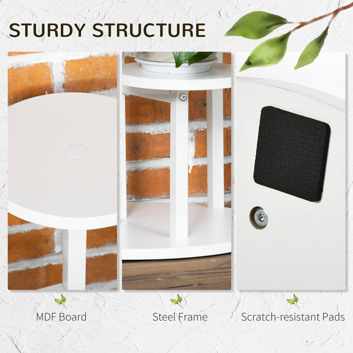 5-Tier Corner Plant Stand - Multi-Level Flower Pot Holder and Storage Organizer with Anti-Tip Strap - Perfect for Indoor, Outdoor, Porch, and Balcony Gardening