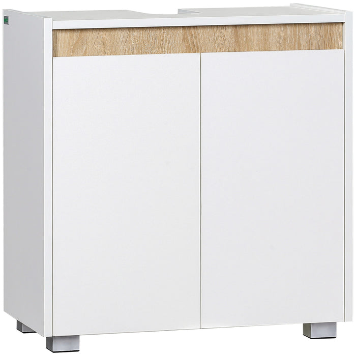 Modern Bathroom Sink Cabinet - Floor Standing, Freestanding Storage with Double Doors - Space-Saving Organizer for Bathroom Essentials
