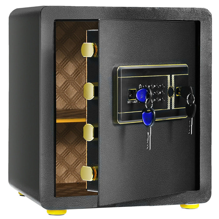 Electronic Safe Box - 36 x 31 x 41 cm, 3 Ways to Open, for Cash and Jewelry Storage - Perfect for Depositing Valuables Securely