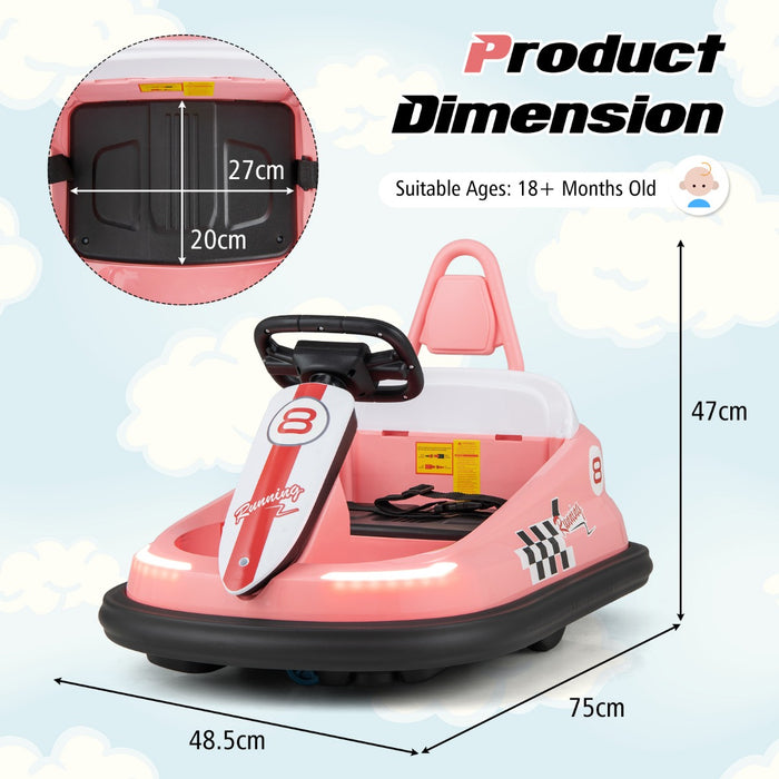 Bumper Car for Kids - 360° Spinning Electric Ride-on Vehicle with Dual Motors - Ideal for Active Children's Playtime Fun