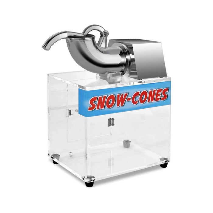 Electric Dual Blade Snow Cone Maker - High-performance Shaved Ice Equipment - Ideal for Parties and Concessions Events