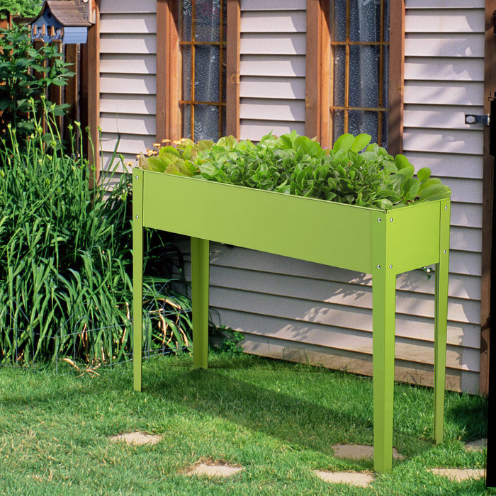 Elevated Garden Planter Stand - Tall Raised Vegetable Bed Box with Shelf - Ideal for Gardeners, Green Space-optimized Solution