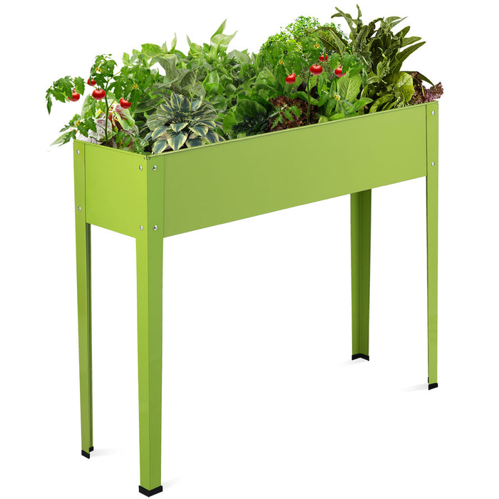 Elevated Garden Planter Stand - Tall Raised Vegetable Bed Box with Shelf - Ideal for Gardeners, Green Space-optimized Solution