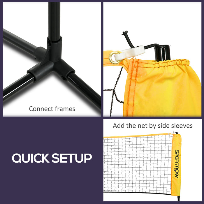Height Adjustable 3M Badminton Net - Portable Outdoor Sports Net for Tennis, Pickleball, Volleyball - Includes Carry Bag for Easy Transport