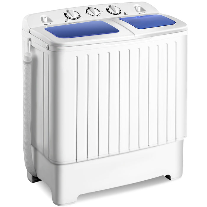 Twin Tub Washing Machine Model - 8 KG Capacity with Time Control and Drain Hose Feature - Ideal for Effortless Home Laundry Management