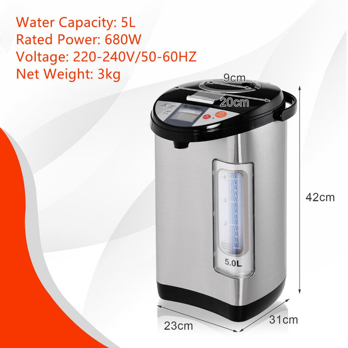 5L Electric Water Dispenser - Adjustable Instant Hot with Auto-Cut Off Feature - Perfect for Quick Heating of Water without the Risk of Overheating