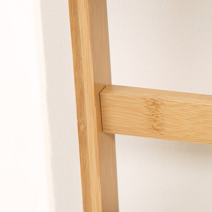 3-Tier Bamboo Plant Stand - Folding Shelf Rack for Home & Garden Display, 98x37x96.5cm - Ideal for Organizing Potted Plants, Natural Finish