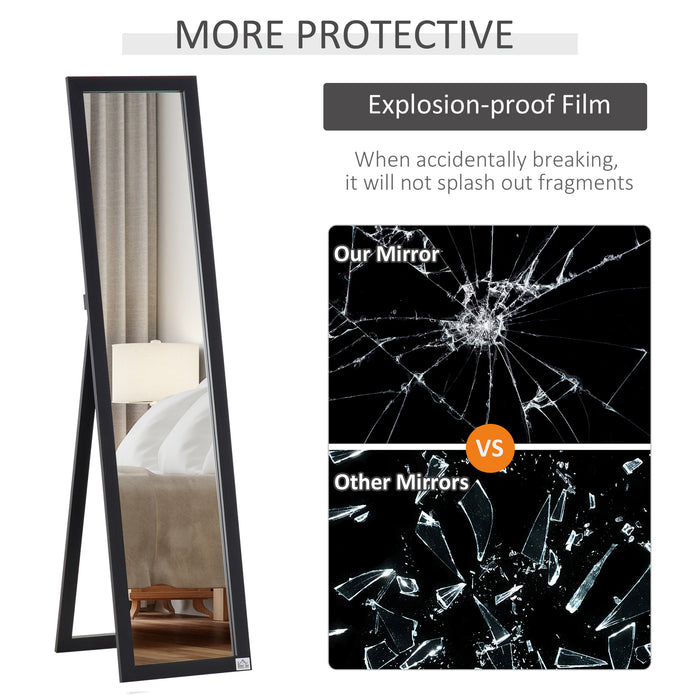 Elegant Full-Length Free Standing Mirror - 37 x 154 cm Dressing and Bedroom Reflective Decor - Ideal for Living Room Elegance and Spaciousness