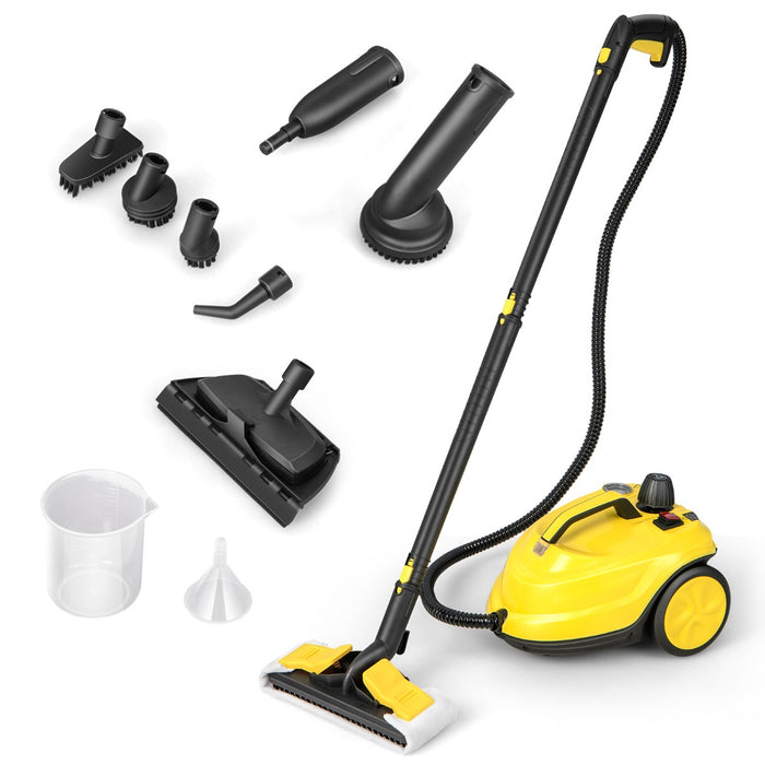 2000W 1.8L Steam Cleaner - Multipurpose with Adjustable Settings, 13 Accessories Included - Ideal for Deep Cleaning and Sterilization