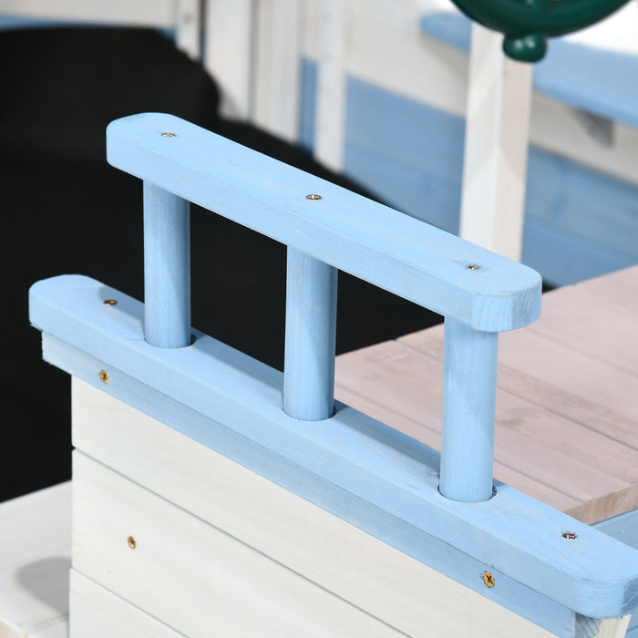 Wooden Kids Sandbox with UV-Protective Canopy - Durable Outdoor Play Sandpit for Ages 3-8 - Safe & Fun Backyard Activity Center for Children