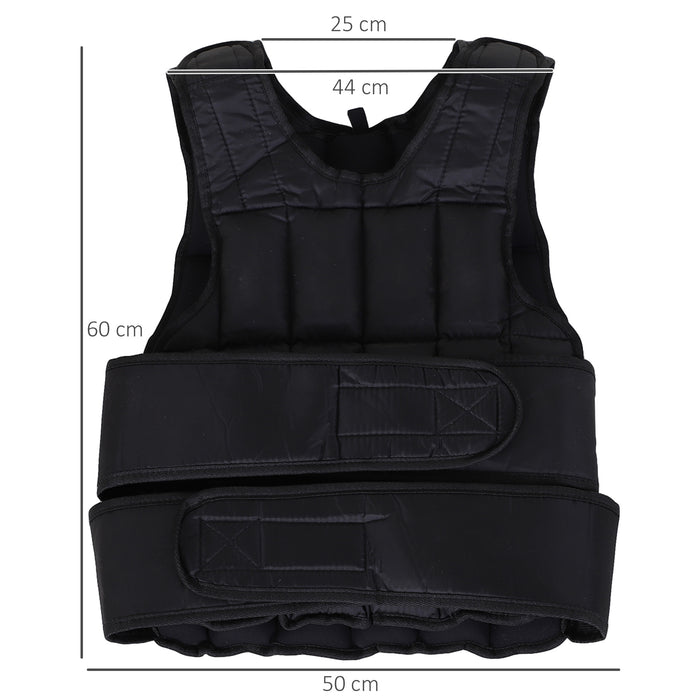 Adjustable 15kg Metal Sand Weight Vest - Durable Training Gear for Fitness Enthusiasts - Ideal for Resistance Workouts and Strength Training