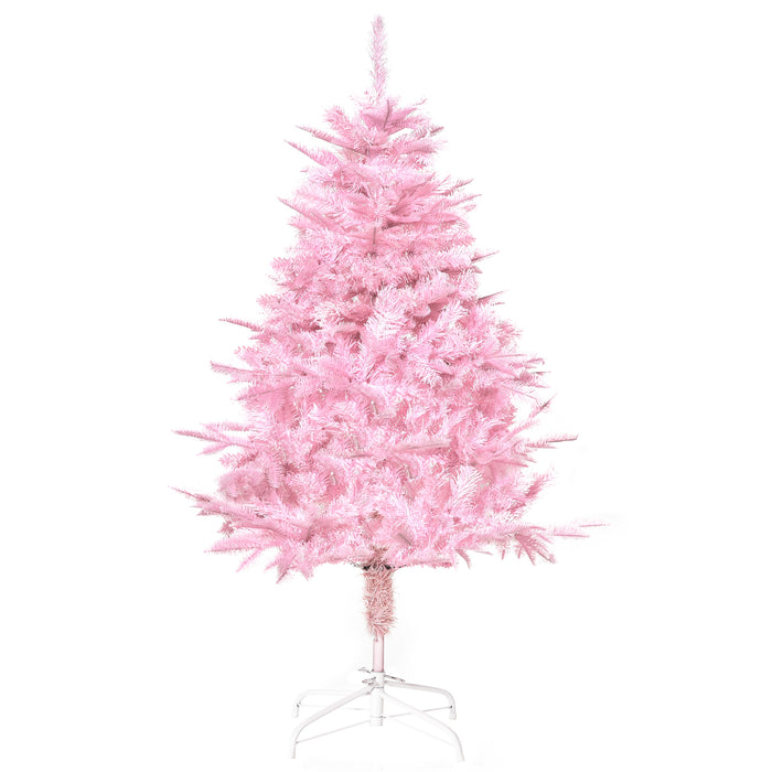 4FT Automatic Pop-Up Artificial Christmas Tree - Easy Setup Xmas Holiday Decor with Stand, Pink - Perfect for Home and Party Festivities