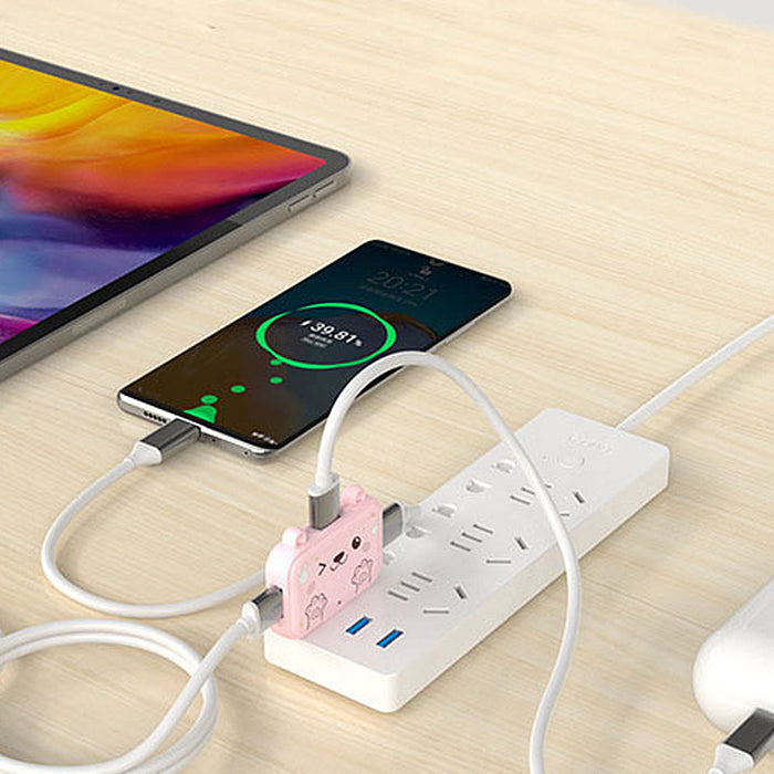 Basix Docking Station - 3-in-1 Type-C USB-C Hub Splitter with USB3.0, PD, HDMI Multiport - Ideal for PC and Laptop Users