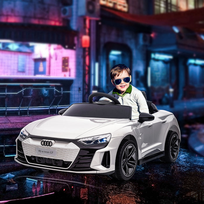 Audi Official Kid's Electric Car with Remote - 12V Battery Power, Suspension, Lights & Music Features - Safe Playtime for Children with Parental Controls