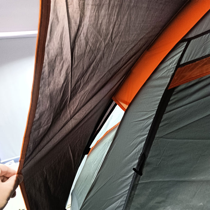 Dome Camping Tent for 5-6 People - UV Protected & 3000mm Water Resistant Outdoor Shelter for Hiking - Multicolor Family Tunnel Tent