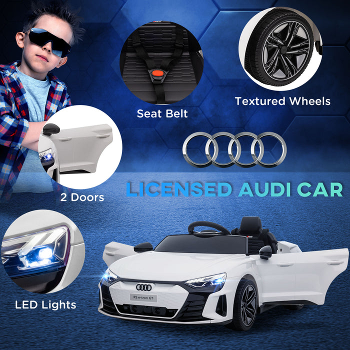 Audi Official Kid's Electric Car with Remote - 12V Battery Power, Suspension, Lights & Music Features - Safe Playtime for Children with Parental Controls