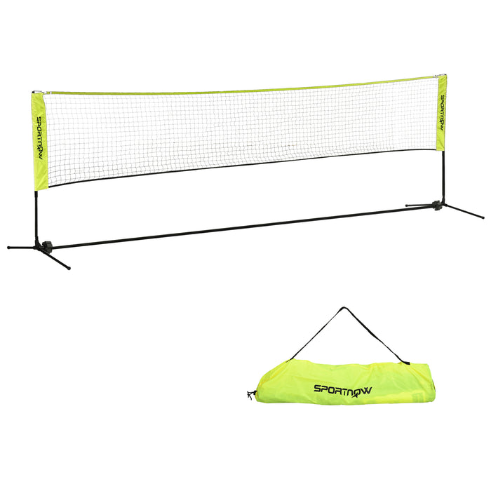 Height-Adjustable 4m Badminton Net - Outdoor Sports with Carry Bag for Tennis, Pickleball, Volleyball - Portable Net System for Games & Training