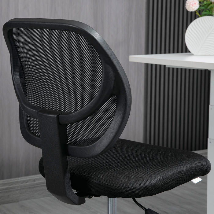 Ergonomic Mesh Office Chair with Adjustable Height and Footrest - Durable Standing Desk Chair in Black - Ideal for Extended Desk Work and Comfort
