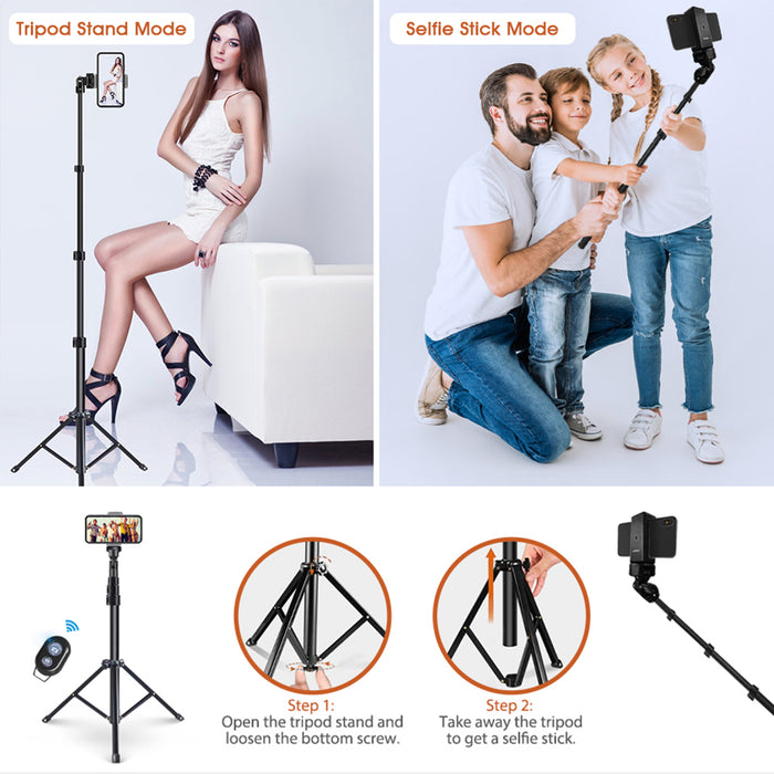 ELEGIANT EGS-08 - Multifunctional Selfie Stick with Adjustable 1.3m Telescopic Tripod Stand and Remote Shutter - Perfect for Camera Phone Photography Enthusiasts