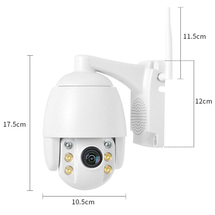 WiFi Security IP Camera - 12mm 5X Zoom 1080P HD, Mini Monitoring, Waterproof Night Vision - Ideal for Outdoor Surveillance and Home Protection