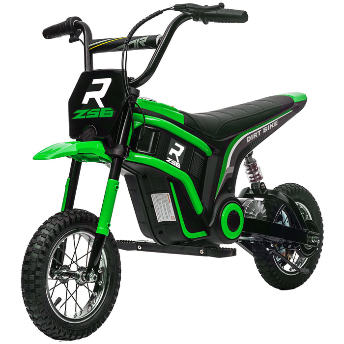 Electric Motorbike - 24V Power, Twist Grip Throttle, 12-Inch Air-Filled Tires, Music Horn, Up to 16 Km/h - Ideal for Adventurous Kids