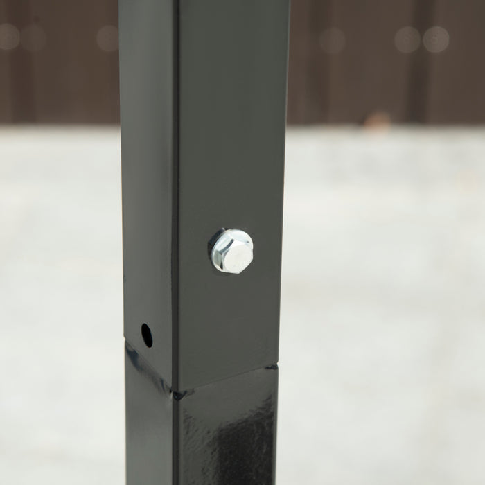 Adjustable 2.1-2.6m Basketball Hoop System - Sturdy Backboard, Weighted Base with Wheels - Ideal for Players of All Ages, Easy Portability