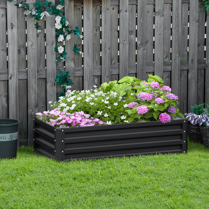 Galvanized Raised Garden Beds - Durable Outdoor Herb & Vegetable Planters - Perfect for Patio, Backyard, and Balcony Gardening
