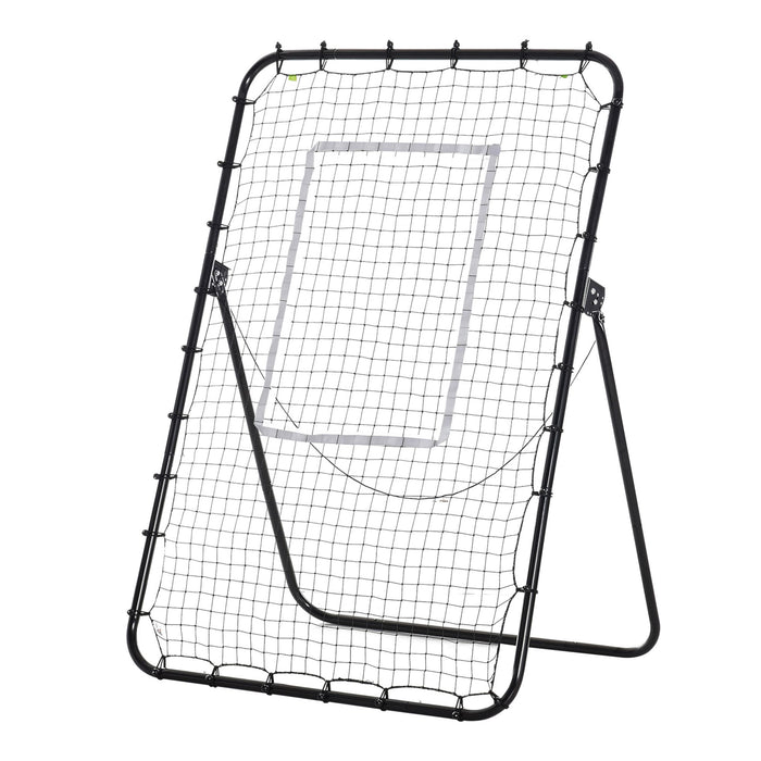 Foldable Football Rebounder Net - Soccer Training Aid with Adjustable Target Zone - Ideal for Kids & Adults Skill Development