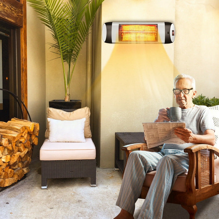 1500W Infrared Electric Heater - LED Display and Timer Feature - Ideal for Quick and Efficient Heating Solutions