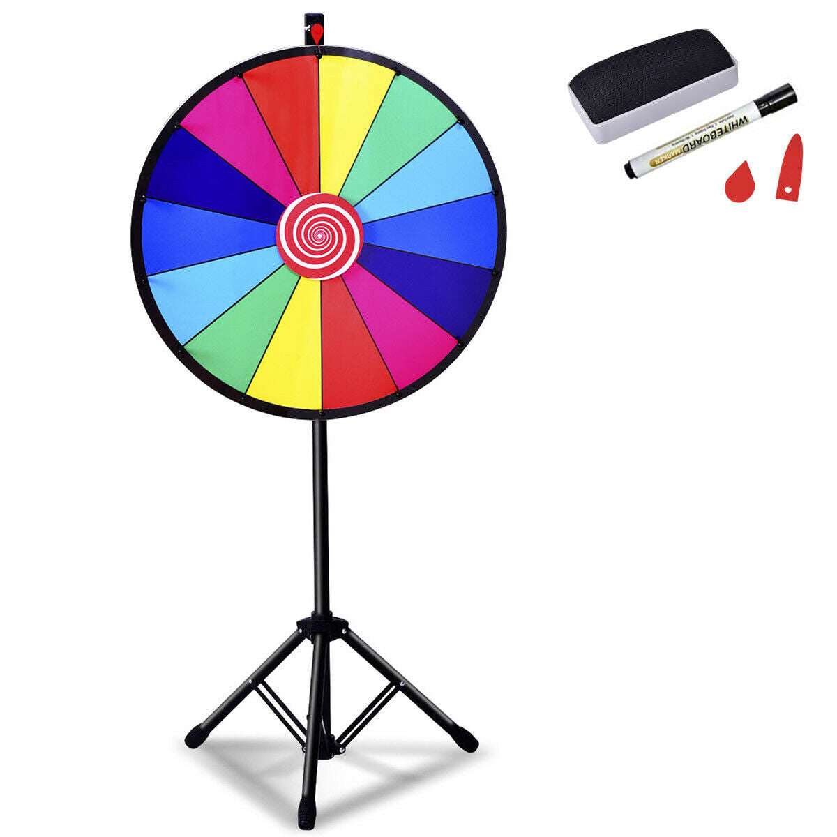 Spinning Prize Wheel - 24" Colour Tabletop Model - Ideal for Events and Promotions
