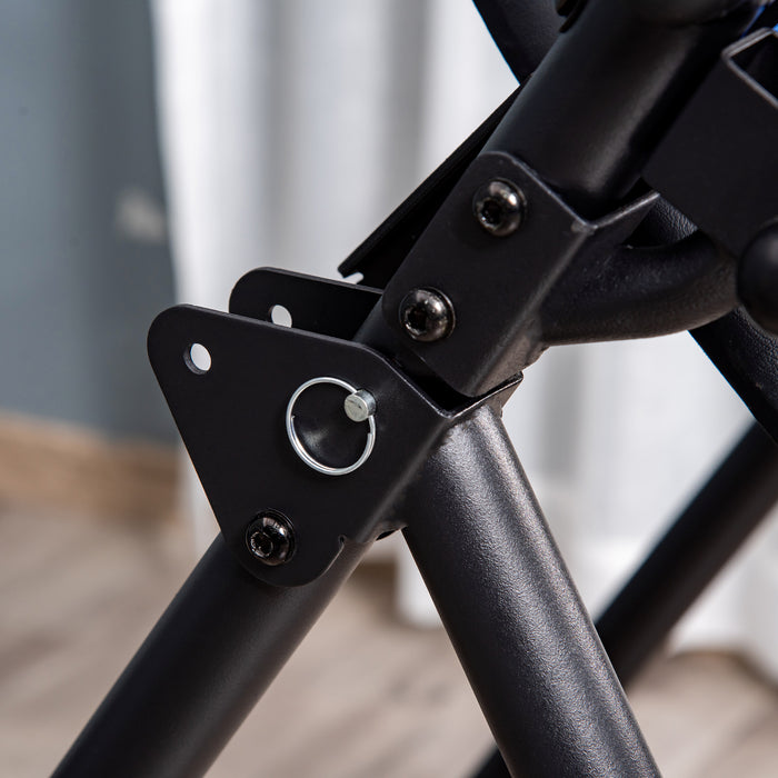 Foldable Gravity Inversion Table - Back Therapy and Fitness Bench with Soft Ankle Cushions - Pain Relief and Support for Home Use