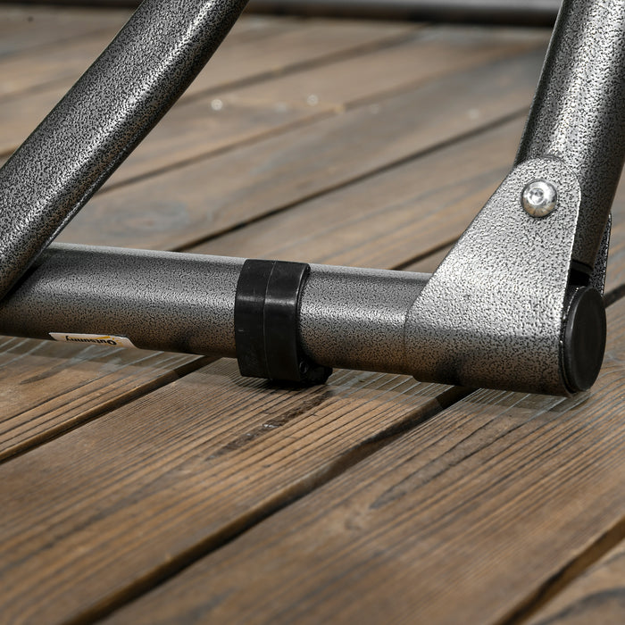 Foldable Multipurpose Metal Hammock Stand - 2-in-1 Design as Hammock and Clothes Drying Rack - Ideal for Outdoor Relaxation and Laundry Drying, 120kg Load Capacity