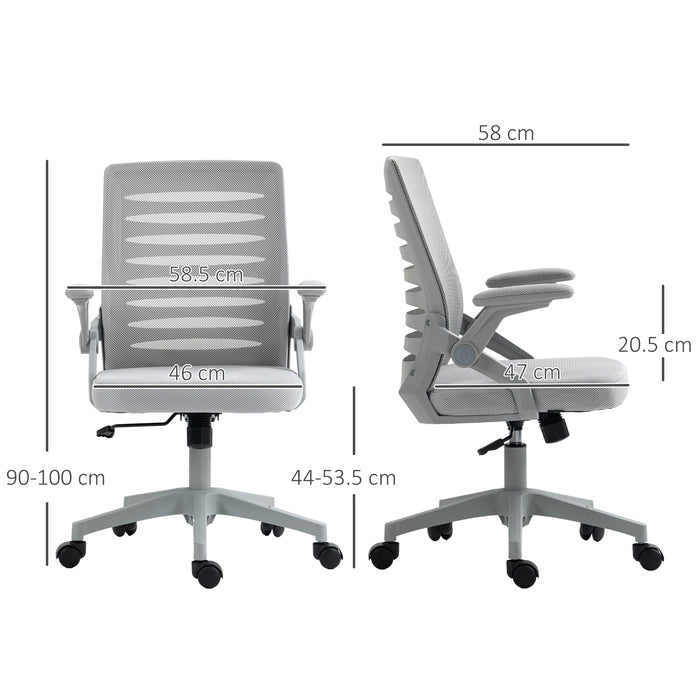 Ergonomic Mesh Swivel Chair with Lumbar Support - Comfortable Task Computer Chair for Home Office - Ideal for Work-From-Home Professionals & Students