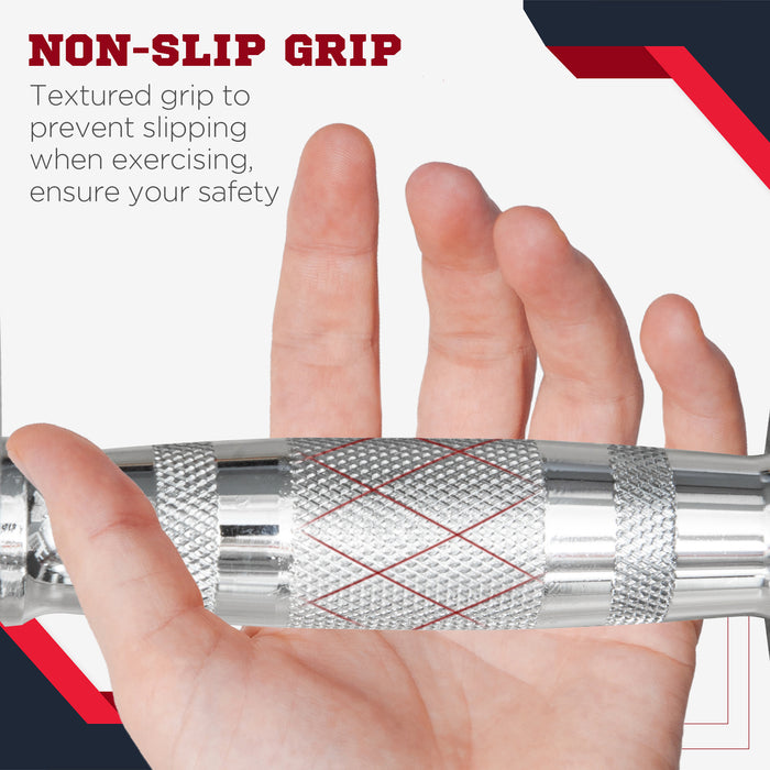 Rubber Hex Dumbbells 8kg Pair - Hexagonal Weight Sets for Strength Training - Ideal for Home Gym & Muscle Toning