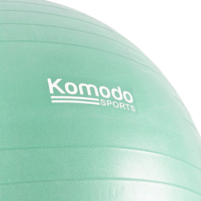 Exercise Stability Ball for Yoga & Fitness - 65cm Anti-Burst Balance Ball in Green - Ideal for Core Workouts & Posture Training