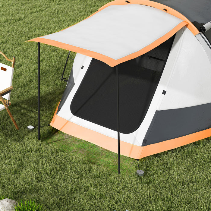 Family Tunnel Tent for 3-4 People - Waterproof 2000mm, Spacious Camping Shelter, Portable with Carry Bag - Ideal for Group Outdoor Activities