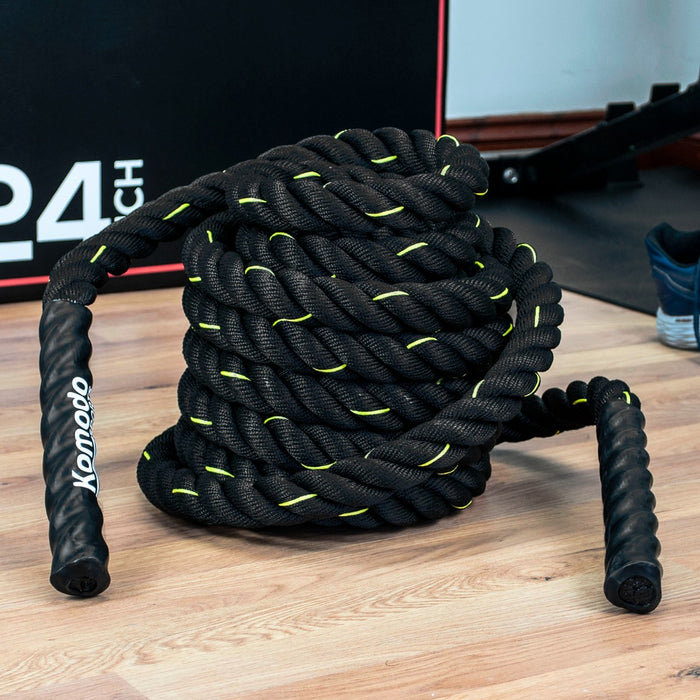9m High-Strength Gym Battle Rope - Durable, Heavy-Duty Workout Accessory - Ideal for Full-Body Strength Training & Cardio FITNESS Enthusiasts