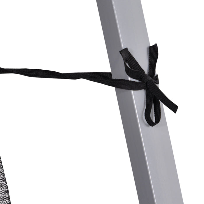 Pop Up Steel Frame Gazebo - 3.6m x 3.6m White Outdoor Canopy - Ideal for Garden Parties & Events