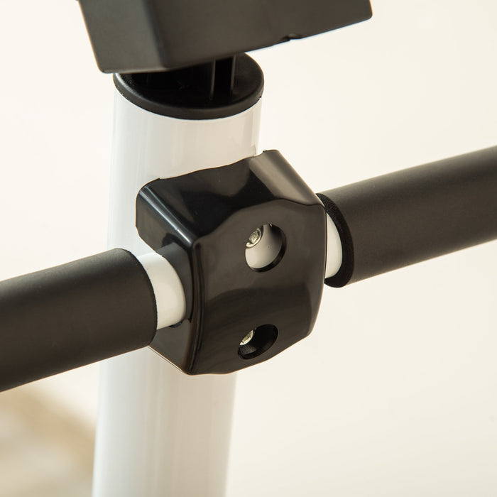 Adjustable Aerobic Stepper with LCD & Handlebars - Robust Ab Exercise Fitness Machine - Ideal for Home Workouts and Core Training