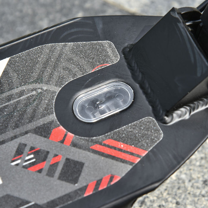Foldable Kick Scooter for Adults and Teens - Height Adjustable, Aluminum Frame, Rear Wheel & Hand Brake, Shock Absorption - Ideal Urban Commute and Play for Ages 14+