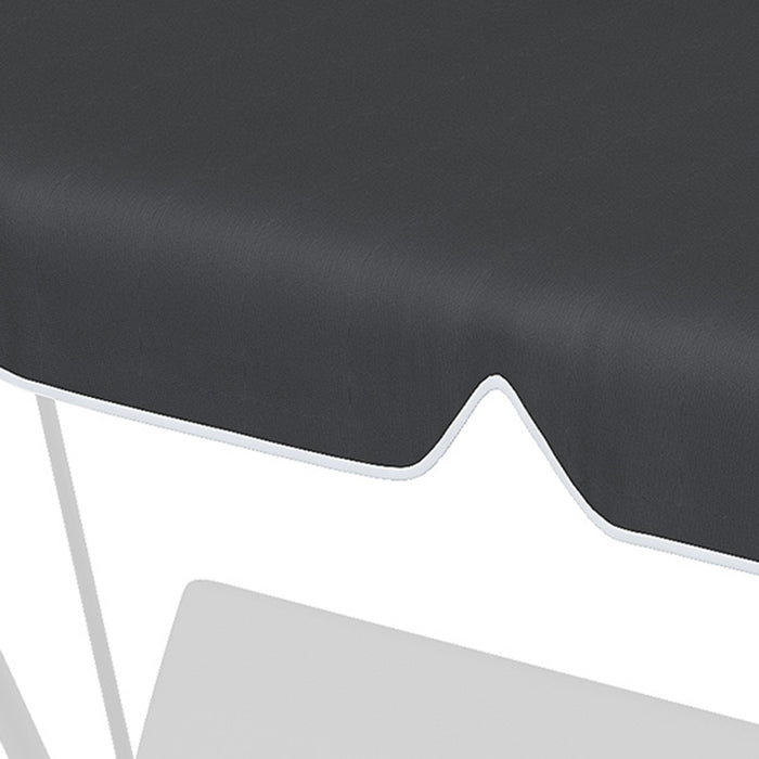 UV50+ Protective Canopy for 2-Seater Garden Swing - Weather-Resistant Sun Shade Cover Replacement, Black - Ideal for Outdoor Comfort and Relaxation