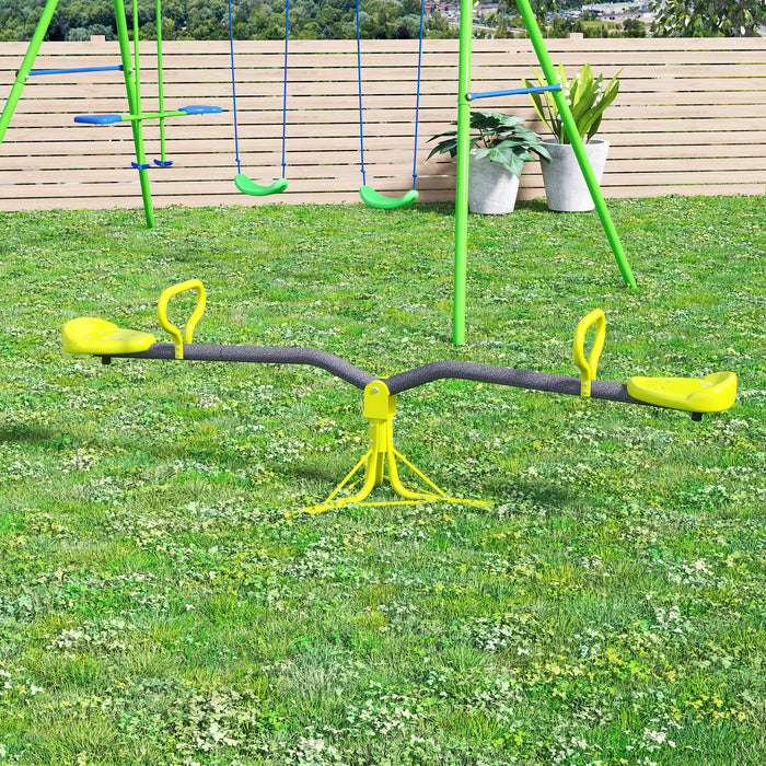 360-Degree Rotating Seesaw for Kids - Swivel Playground Equipment for Garden, Outdoor & Indoor Use - Fun Play Accessory for Children